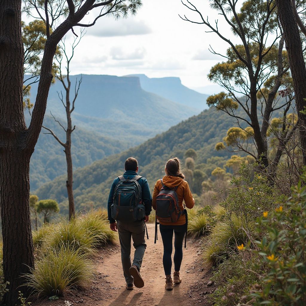 Couple hiking